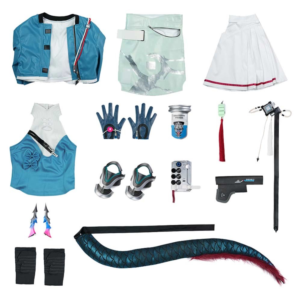Arknights Chen Qianyu Women Cosplay Costume Halloween Carnival Outfit