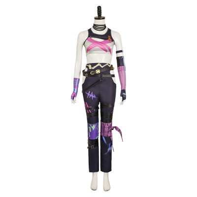 Arcane Season 2 Jinx Top Pants Cosplay Costume Halloween Carnival Outfit