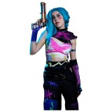 Arcane Season 2 Jinx Top Pants Cosplay Costume Halloween Carnival Outfit
