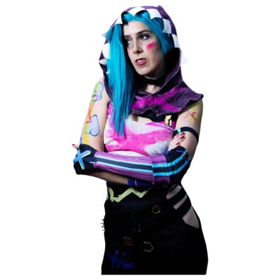 Arcane Season 2 Jinx Top Pants Cosplay Costume Halloween Carnival Outfit