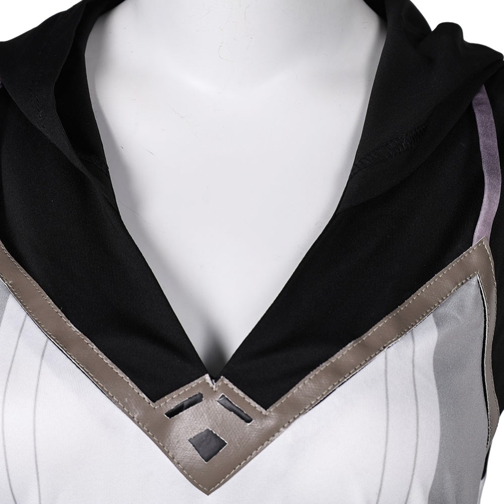 Arcane Season 1 Vi White Hoodie Cosplay Costume Halloween Carnival Outfit