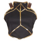 Arcane: League of Legends Season 2 Vi Black Vest Cosplay Costume Halloween Carnival