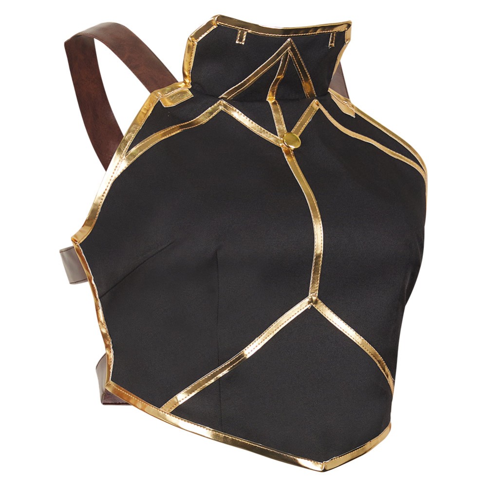 Arcane: League of Legends Season 2 Vi Black Vest Cosplay Costume Halloween Carnival