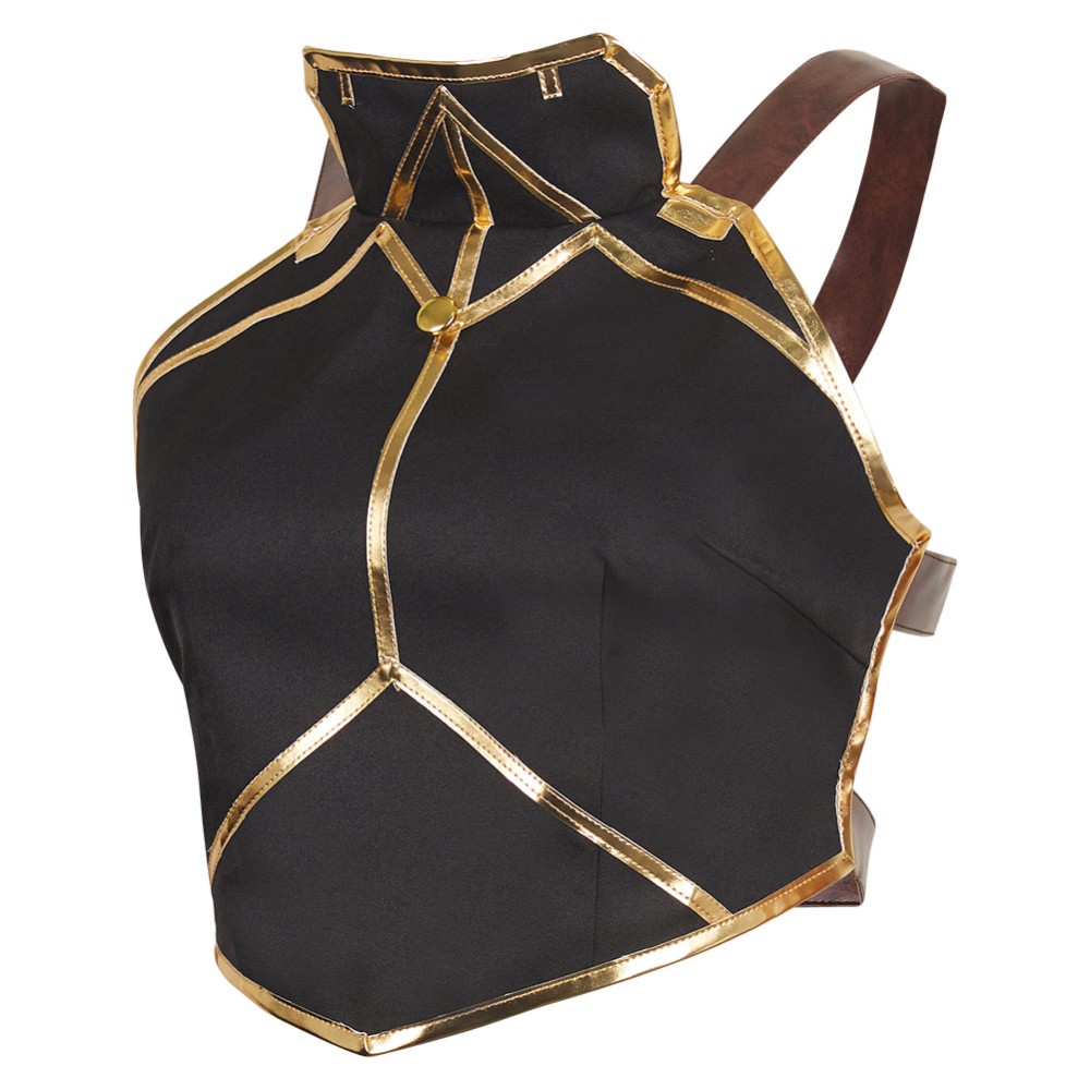 Arcane: League of Legends Season 2 Vi Black Vest Cosplay Costume Halloween Carnival