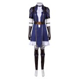 Arcane: League of Legends Season 2 Caitlyn Blue Dress Cosplay Costume Halloween Carnival Outfit