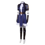 Arcane: League of Legends Season 2 Caitlyn Blue Dress Cosplay Costume Halloween Carnival Outfit