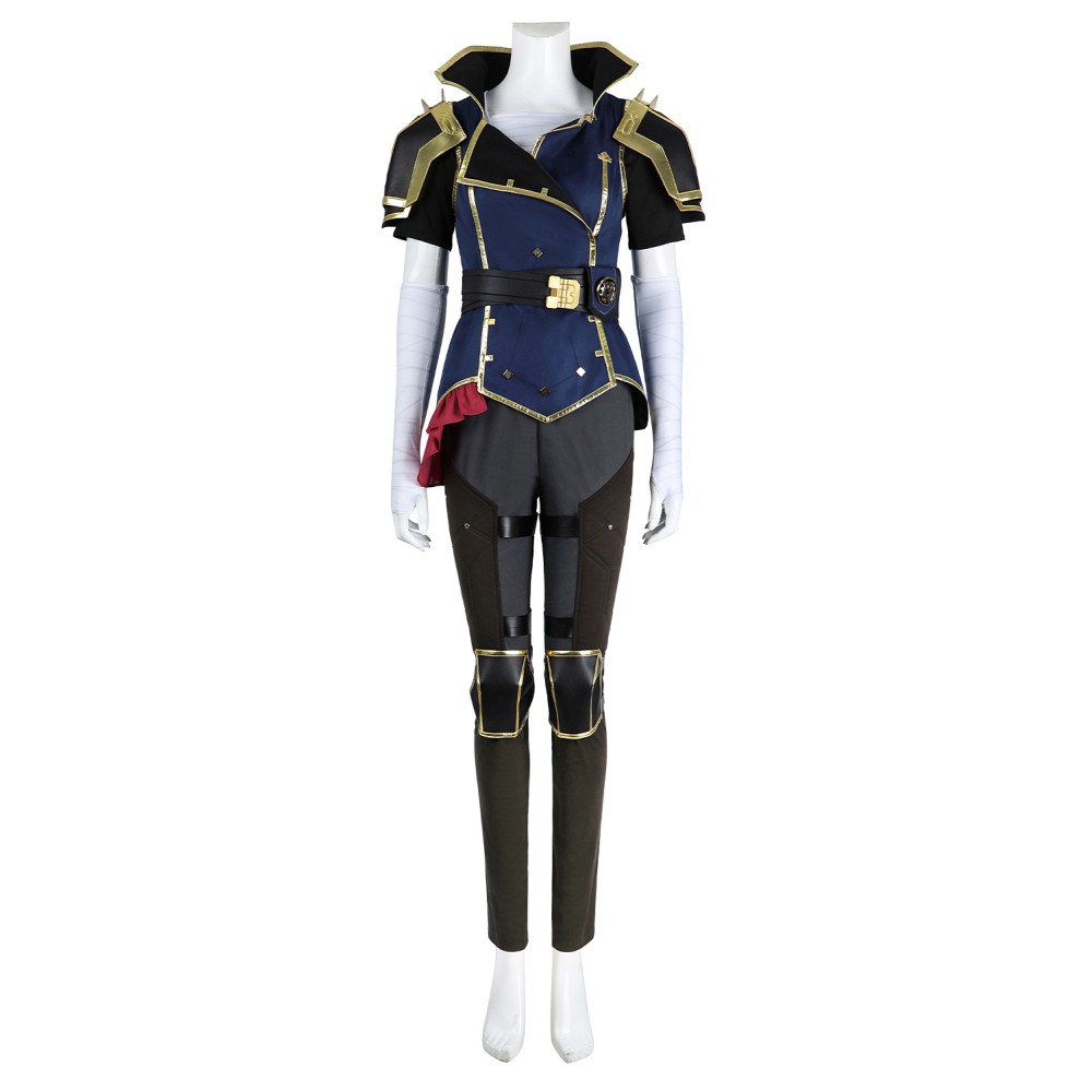 Arcane: League of Legends Season 2 (2024) Vi The Piltover Enforcer Suit Cosplay Costume Halloween Carnival Outfit