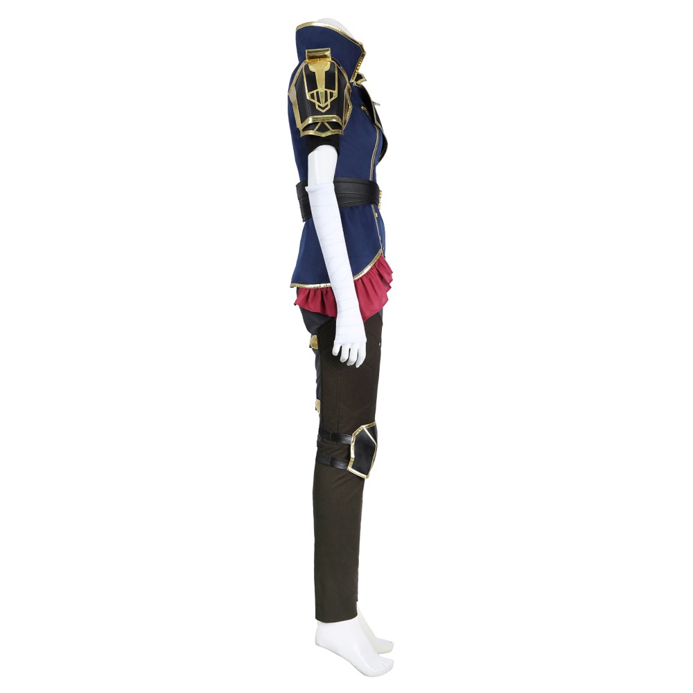 Arcane: League of Legends Season 2 (2024) Vi The Piltover Enforcer Suit Cosplay Costume Halloween Carnival Outfit