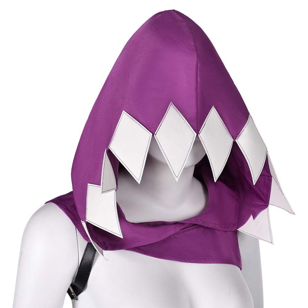 Arcane: League of Legends Season 2 (2024) Jinx Purple Hoodie Hat Accessories Cosplay Costume Halloween Carnival