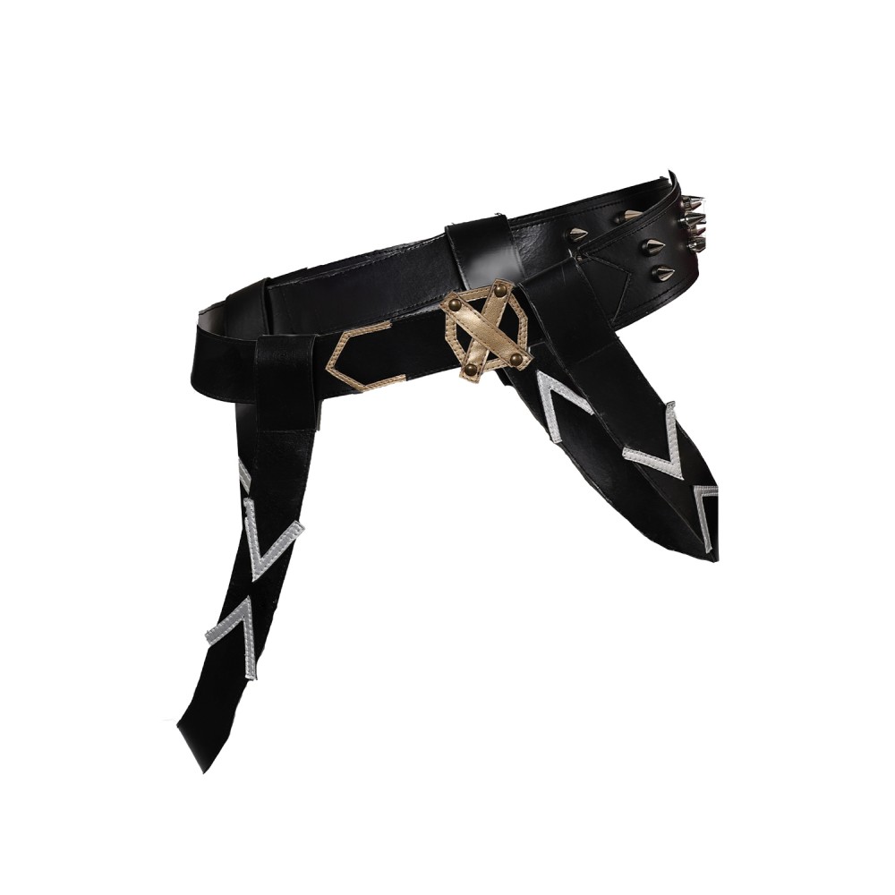 Arcane: League of Legends Season 2 (2024) Jinx Leather Belt Gloves Set Accessories Cosplay Costume Halloween Carnival