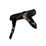 Arcane: League of Legends Season 2 (2024) Jinx Leather Belt Gloves Set Accessories Cosplay Costume Halloween Carnival