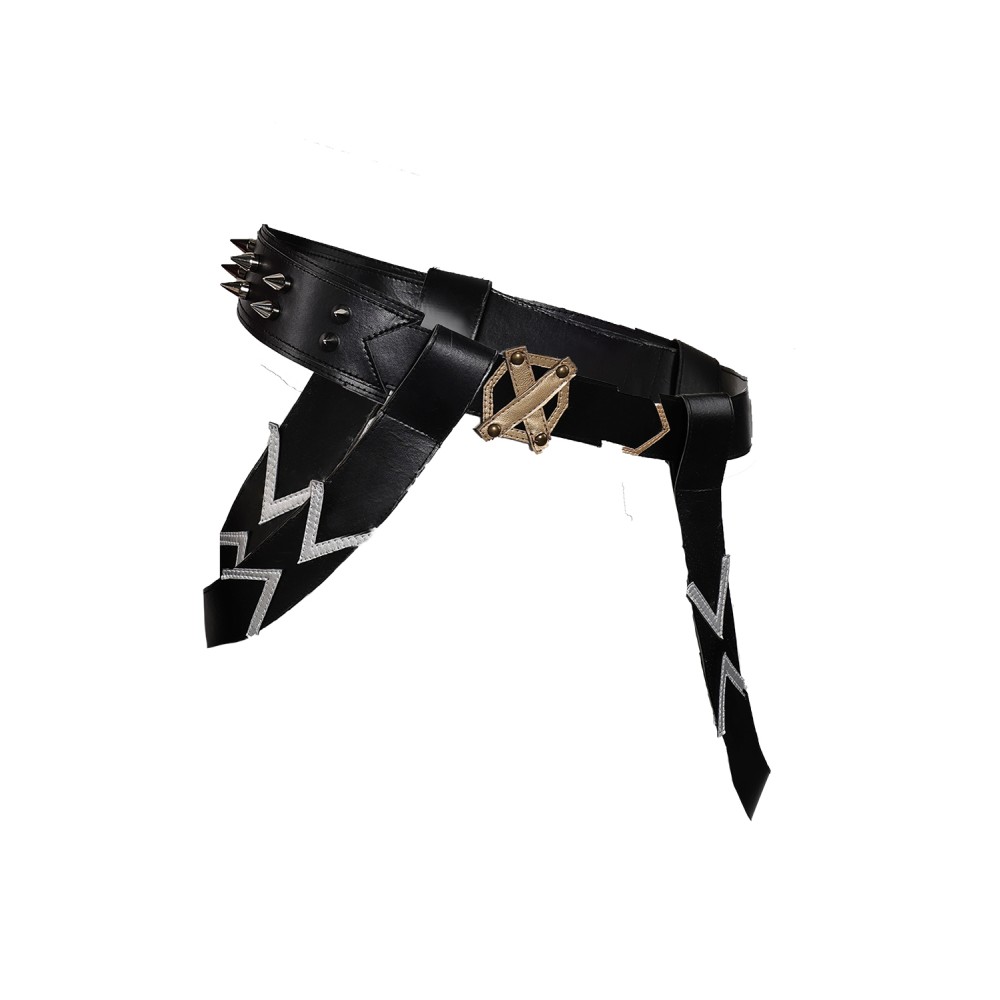Arcane: League of Legends Season 2 (2024) Jinx Leather Belt Gloves Set Accessories Cosplay Costume Halloween Carnival