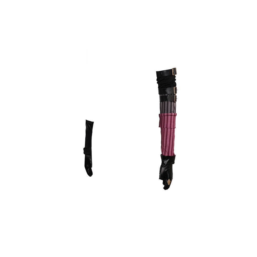 Arcane: League of Legends Season 2 (2024) Jinx Leather Belt Gloves Set Accessories Cosplay Costume Halloween Carnival