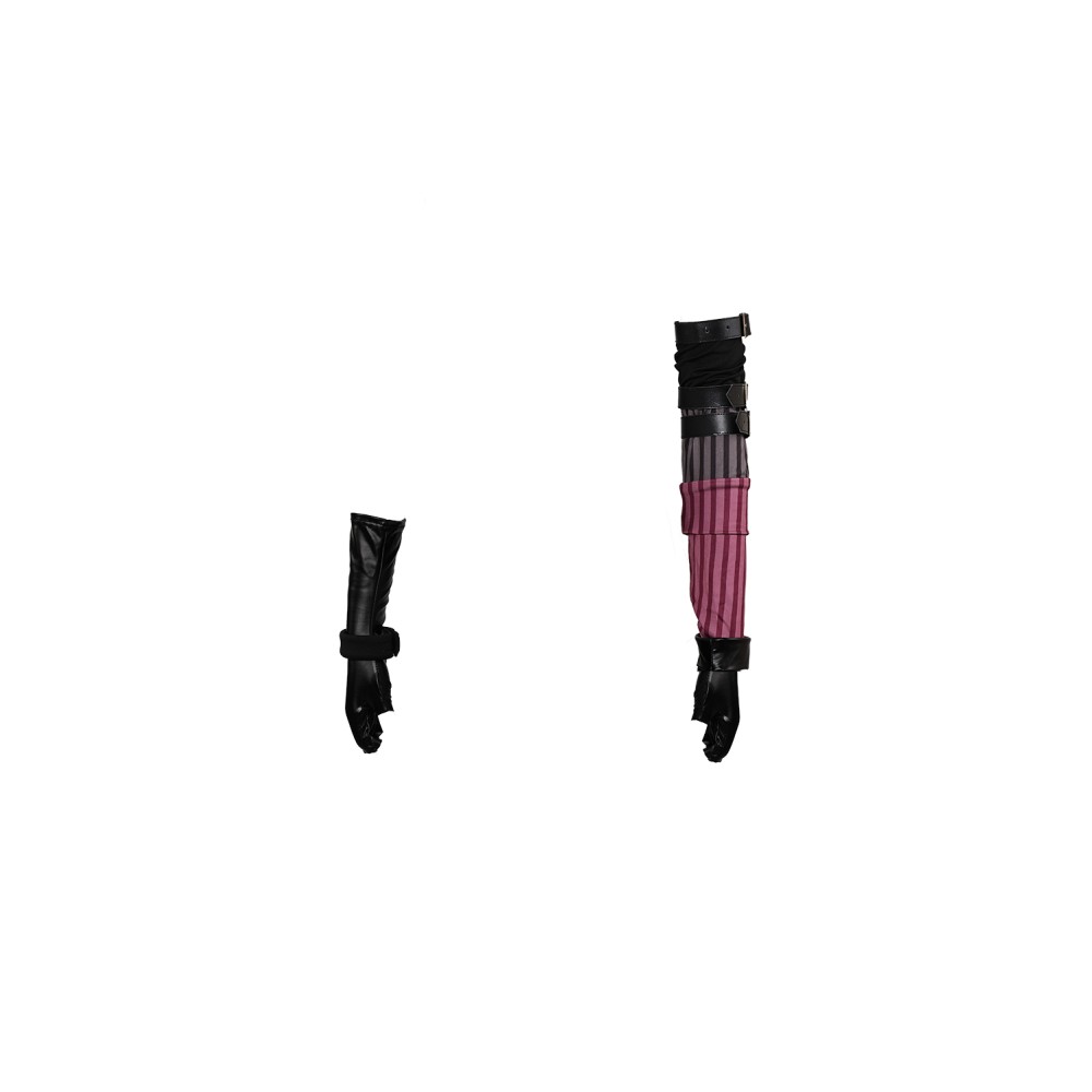 Arcane: League of Legends Season 2 (2024) Jinx Leather Belt Gloves Set Accessories Cosplay Costume Halloween Carnival