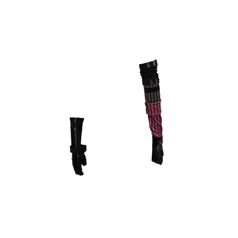 Arcane: League of Legends Season 2 (2024) Jinx Leather Belt Gloves Set Accessories Cosplay Costume Halloween Carnival