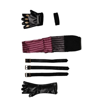 Arcane: League of Legends Season 2 (2024) Jinx Leather Belt Gloves Set Accessories Cosplay Costume Halloween Carnival