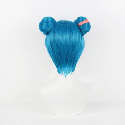 Arcane:League of Legends Powder Blue Wig Heat Resistant Synthetic Hair Accessorie Cosplay Costume Halloween Carnival