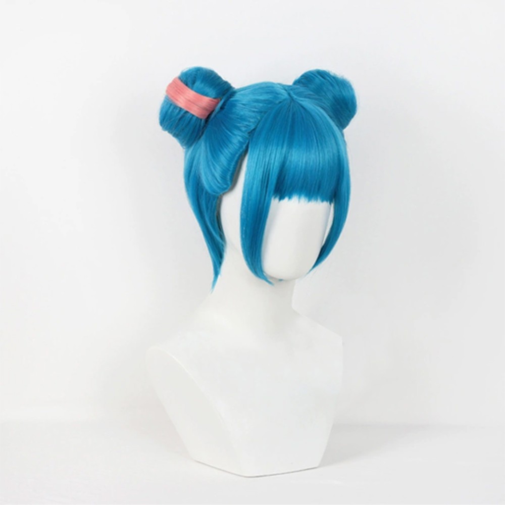 Arcane:League of Legends Powder Blue Wig Heat Resistant Synthetic Hair Accessorie Cosplay Costume Halloween Carnival
