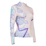Arcane Jinx Printed Graffti Top Shirt Cosplay Costume Halloween Carnival Outfit