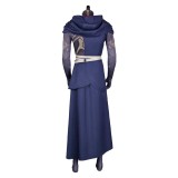 Arcane: League of Legends Viktor Printed Jumpsuit Blue Robe Cosplay Costume Halloween Carnival Outfit