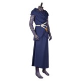 Arcane: League of Legends Viktor Printed Jumpsuit Blue Robe Cosplay Costume Halloween Carnival Outfit