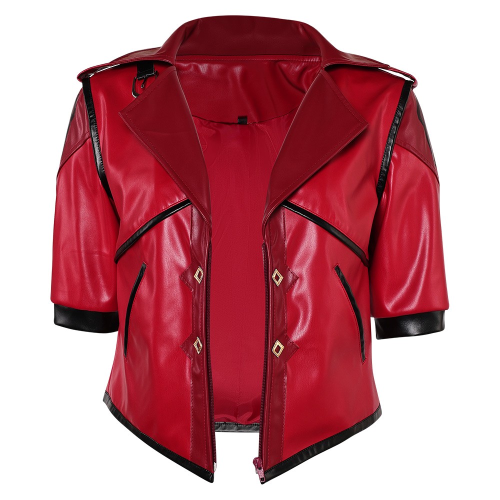 Arcane: League of Legends Vi Red Jacket Cosplay Costume Halloween Carnival Outfit