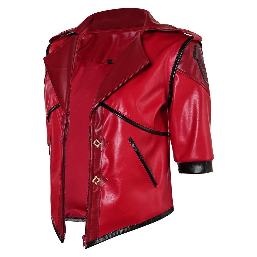 Arcane: League of Legends Vi Red Jacket Cosplay Costume Halloween Carnival Outfit