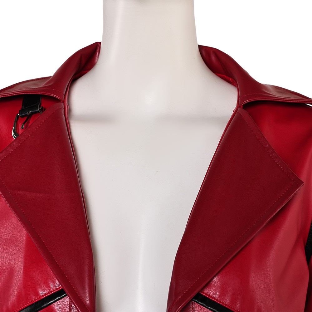 Arcane: League of Legends Vi Red Jacket Cosplay Costume Halloween Carnival Outfit