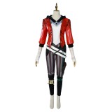Arcane: League of Legends Vi Red Jacket Fullset Cosplay Costume Halloween Carnival Outfit