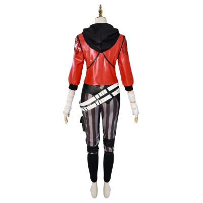 Arcane: League of Legends Vi Red Jacket Fullset Cosplay Costume Halloween Carnival Outfit