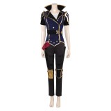 Arcane: League of Legends Season 2 Vi Blue Uniform Cosplay Costume Halloween Carnival Outfit