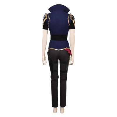 Arcane: League of Legends Season 2 Vi Blue Uniform Cosplay Costume Halloween Carnival Outfit