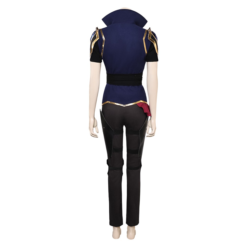 Arcane: League of Legends Season 2 Vi Blue Uniform Cosplay Costume Halloween Carnival Outfit