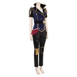 Arcane: League of Legends Season 2 Vi Blue Uniform Cosplay Costume Halloween Carnival Outfit