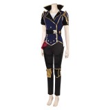 Arcane: League of Legends Season 2 Vi Blue Uniform Cosplay Costume Halloween Carnival Outfit