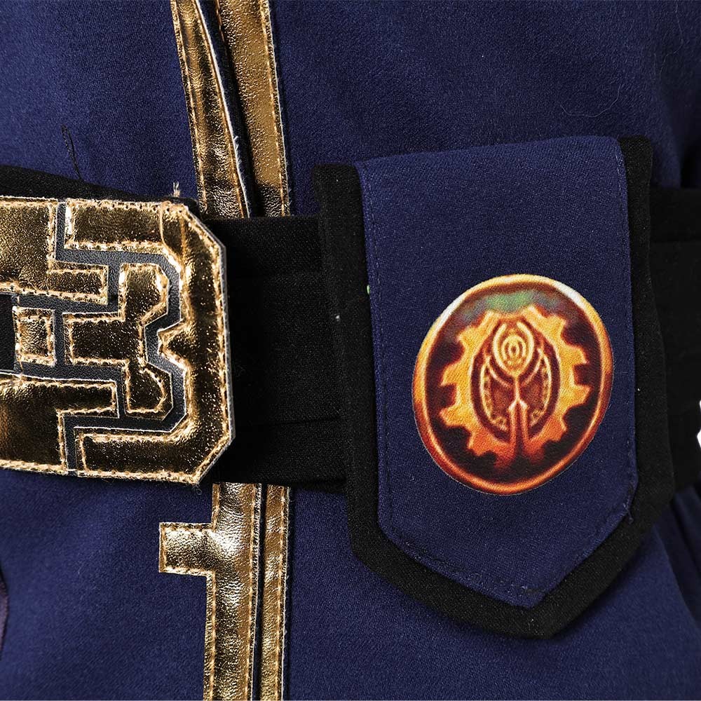 Arcane: League of Legends Season 2 Vi Blue Uniform Cosplay Costume Halloween Carnival Outfit