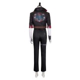Arcane: League of Legends Season 2 Vi Black Jacket Fullset Cosplay Costume Halloween Carnival Outfit