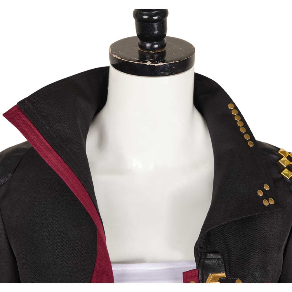 Arcane: League of Legends Season 2 Vi Black Jacket Fullset Cosplay Costume Halloween Carnival Outfit