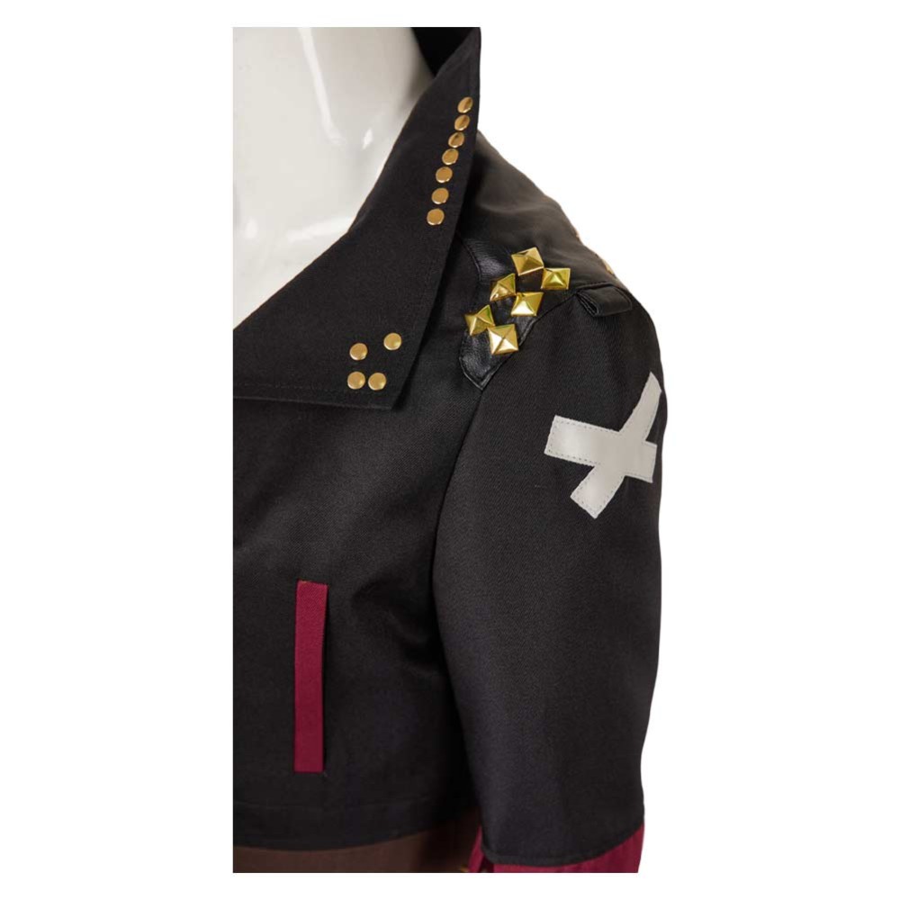 Arcane: League of Legends Season 2 Vi Black Jacket Fullset Cosplay Costume Halloween Carnival Outfit