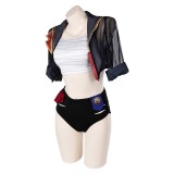 Arcane: League of Legends Season 2 Vi 2Pcs Swimsuit Cosplay Costume Halloween Carnival Outfit