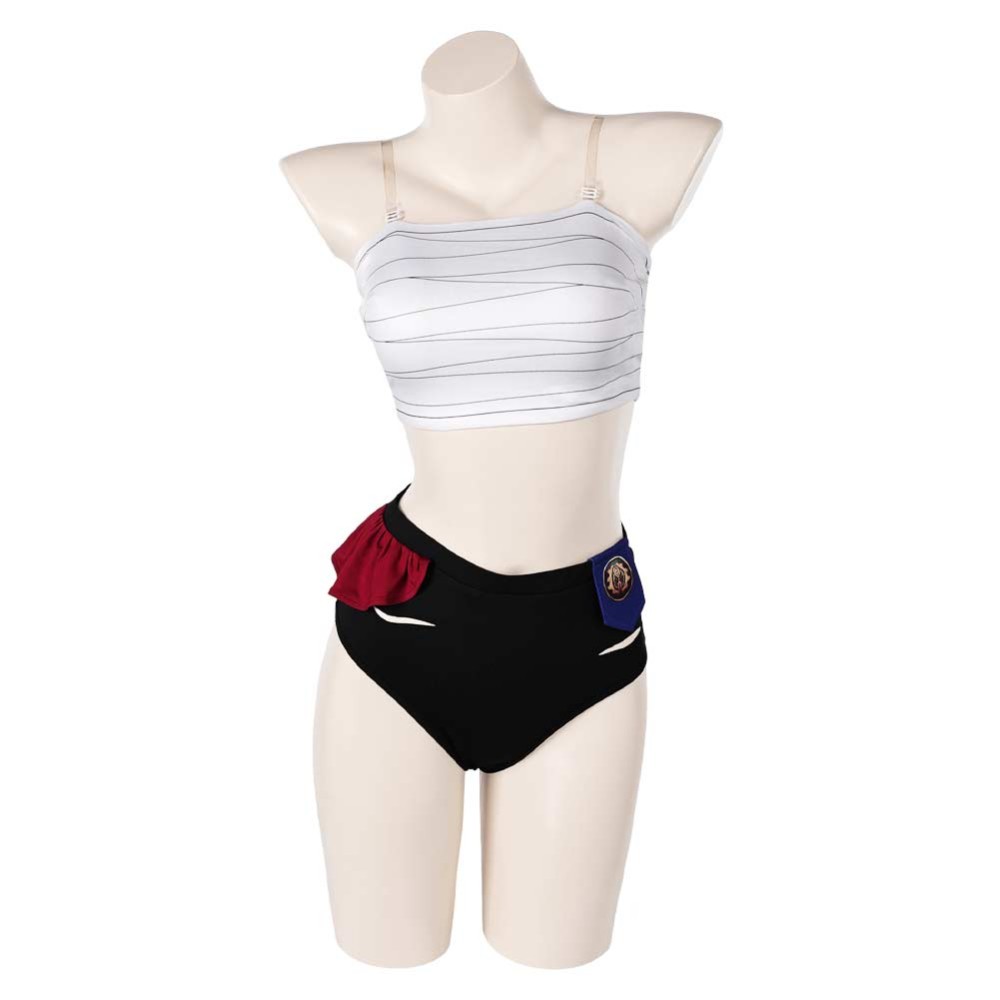 Arcane: League of Legends Season 2 Vi 2Pcs Swimsuit Cosplay Costume Halloween Carnival Outfit