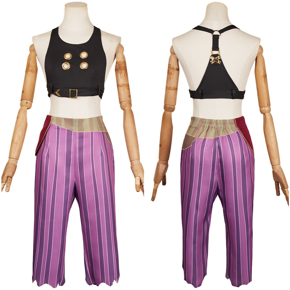 Arcane: League of Legends Season 2 Prison Jinx Cosplay Costume Halloween Carnival Outfit