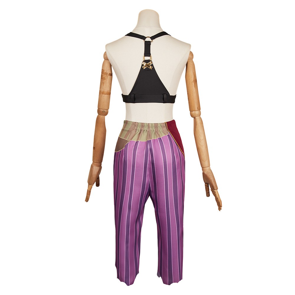 Arcane: League of Legends Season 2 Prison Jinx Cosplay Costume Halloween Carnival Outfit