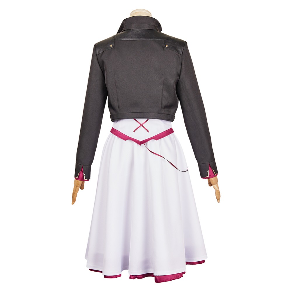 Arcane: League of Legends Season 2 Powder White Dress Cosplay Costume Halloween Carnival Outfit