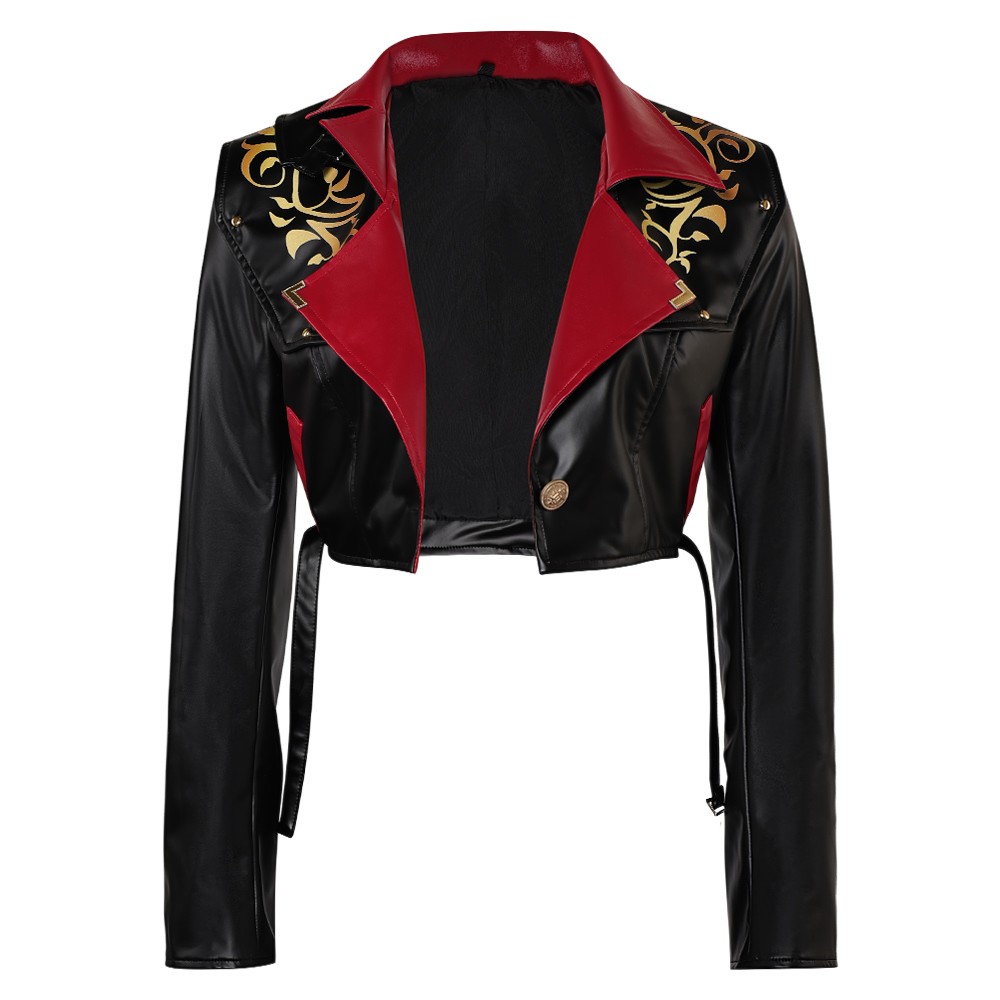 Arcane: League of Legends Season 2 Powder Black Jacket Cosplay Costume Halloween Carnival Outfit