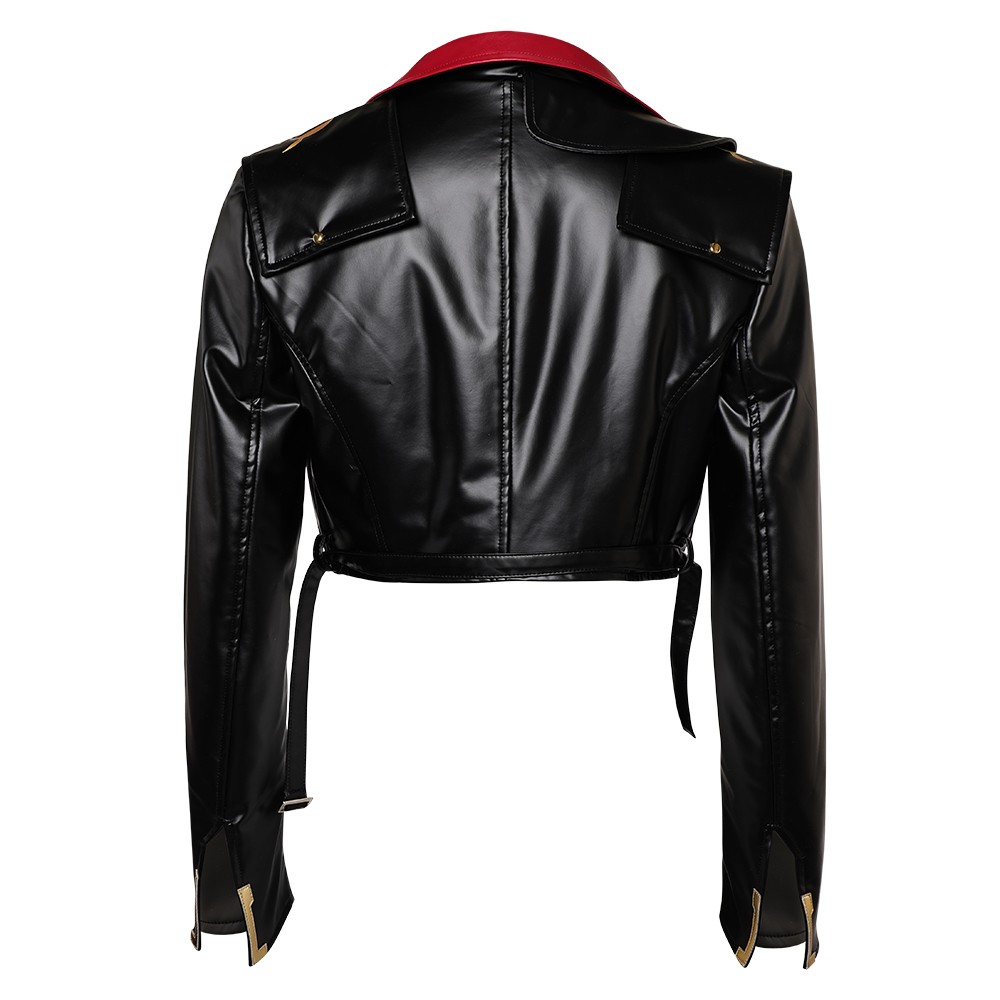 Arcane: League of Legends Season 2 Powder Black Jacket Cosplay Costume Halloween Carnival Outfit