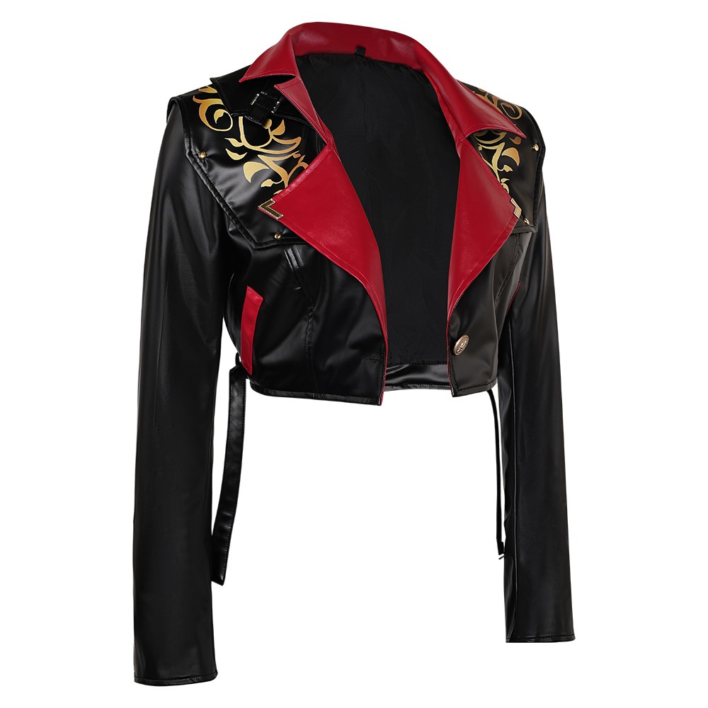 Arcane: League of Legends Season 2 Powder Black Jacket Cosplay Costume Halloween Carnival Outfit