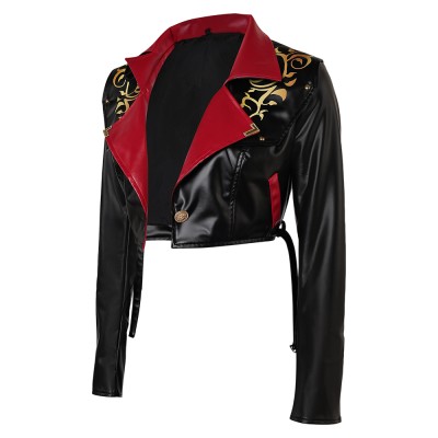 Arcane: League of Legends Season 2 Powder Black Jacket Cosplay Costume Halloween Carnival Outfit