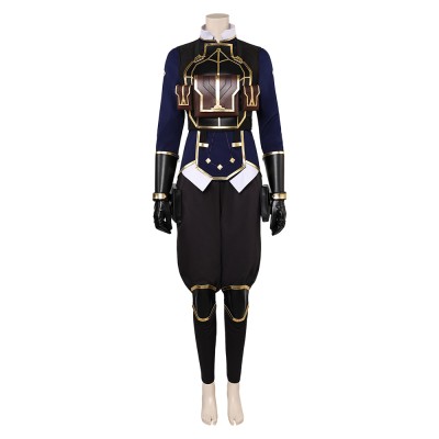 Arcane: League of Legends Season 2 Maddie Women Blue Uniform Cosplay Costume Halloween Carnival Outfit