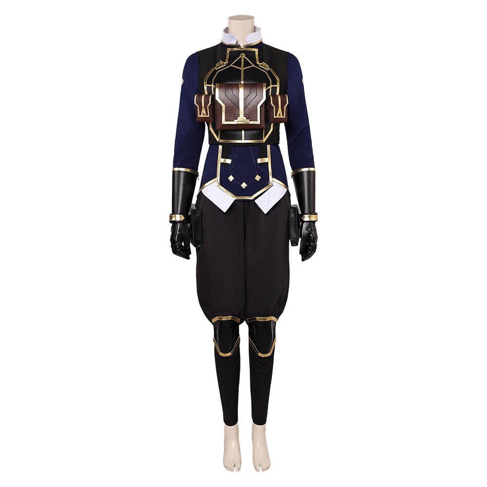 Arcane: League of Legends Season 2 Maddie Women Blue Uniform Cosplay Costume Halloween Carnival Outfit
